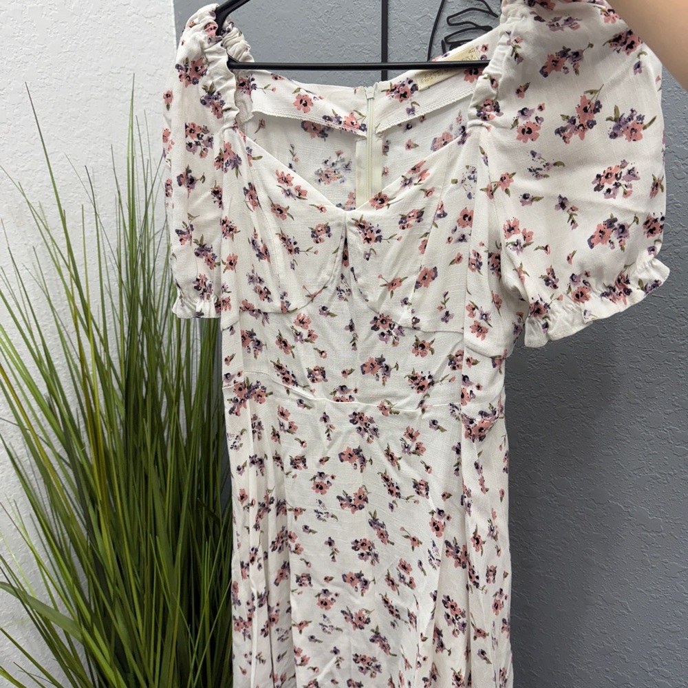 Floral Puff Sleeve Dress